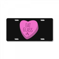 Trending Eat Glass Candy Heart Valentine's License Plate | Artistshot