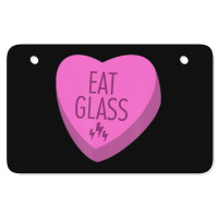 Trending Eat Glass Candy Heart Valentine's Atv License Plate | Artistshot