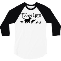 Farm Life Animal 3/4 Sleeve Shirt | Artistshot