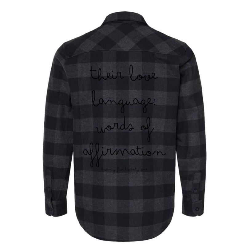 Their Love Language Words Of Affirmation Flannel Shirt by RONALDPOYNTER | Artistshot