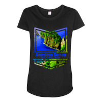 American Samoa National Park Adventure Maternity Scoop Neck T-shirt | Artistshot