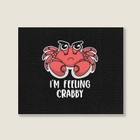 I'm Feeling Crabby Cute Kawaii Landscape Canvas Print | Artistshot