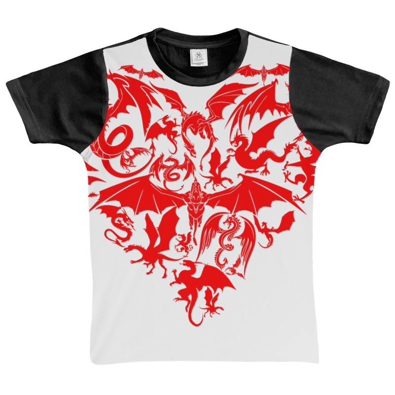 Funny Dragon Heart Valentine Day Animals Dragon Lover Graphic Youth T-shirt by JohnNichols89123 | Artistshot