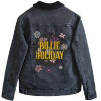 Aesthetic Holiday Proud Name Flowers Retro Styles Unisex Sherpa-lined Denim Jacket | Artistshot