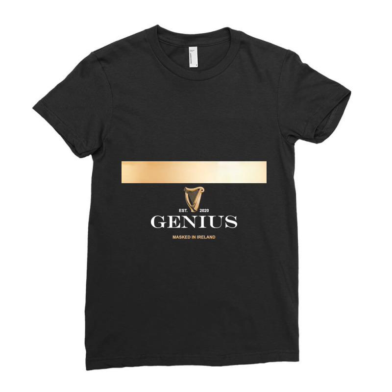 Genius - Masked In Ireland Ladies Fitted T-Shirt by damagegerms19 | Artistshot