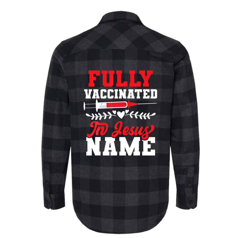 Fully Vaccinated Jesus Vaccines Christian Faith Believers Flannel Shirt by nootlyricn | Artistshot