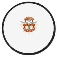 Powered By The Holy Spirit / God Almighty / Blessed Trinity Round Patch | Artistshot