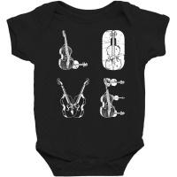 Double Bass Love Double Bass Contrabass Double Bass Lover T Shirt Baby Bodysuit | Artistshot