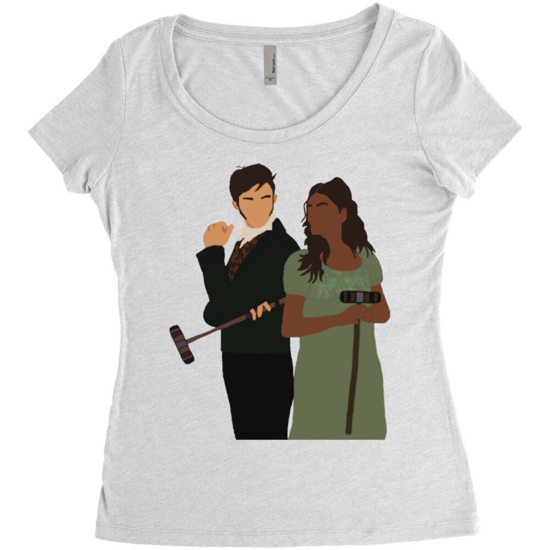 Anthony And Kate Women's Triblend Scoop T-shirt by RONALDPOYNTER | Artistshot