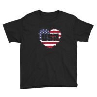 Usa America Is Love Youth Tee | Artistshot