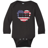 Usa America Is Love Long Sleeve Baby Bodysuit | Artistshot