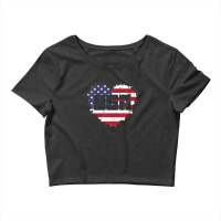 Usa America Is Love Crop Top | Artistshot