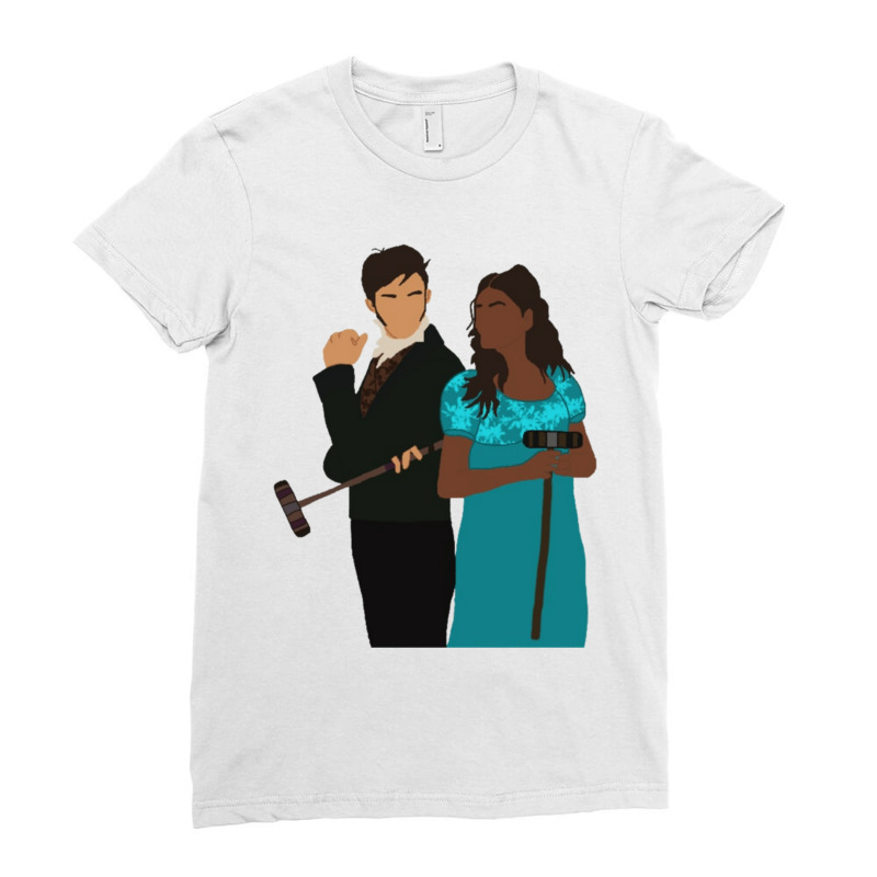 Anthony And Kate Recolored Ladies Fitted T-Shirt by RONALDPOYNTER | Artistshot