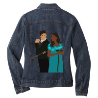 Anthony And Kate Recolored Ladies Denim Jacket | Artistshot