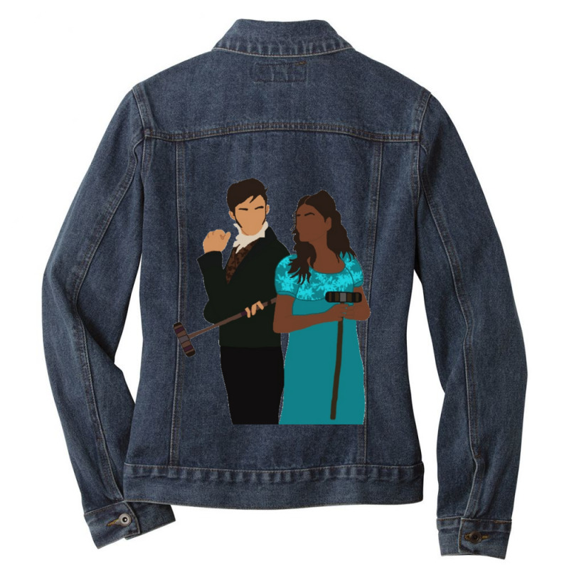 Anthony And Kate Recolored Ladies Denim Jacket by RONALDPOYNTER | Artistshot