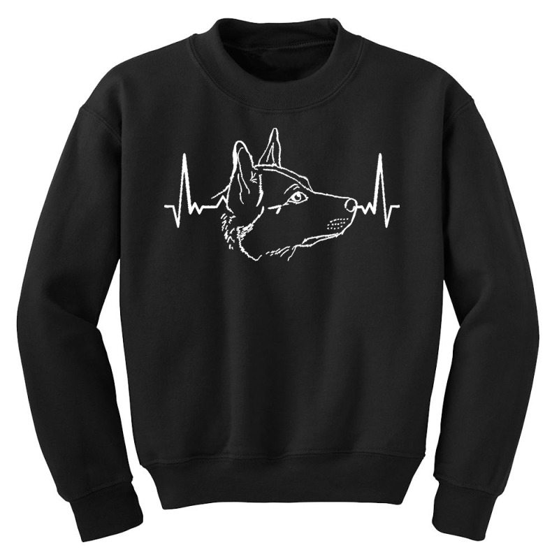 Heeler Dog T  Shirt Australian Cattle Dog Heartbeat T  Shirt Youth Sweatshirt by zschaefer144 | Artistshot