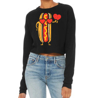 Limited Edition Heart Hot Dog Cute Sausage Bun Valentines Day Food Lov Cropped Sweater | Artistshot