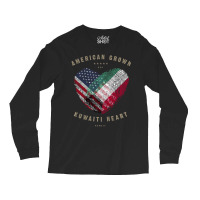 Hot Trend American Grown Kuwaiti Heart Love Kuwait Flag Long Sleeve Shirts | Artistshot