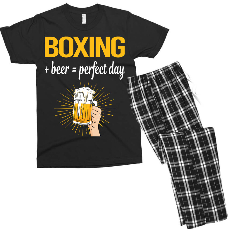 Beer Perfect Day Boxing Men's T-shirt Pajama Set | Artistshot