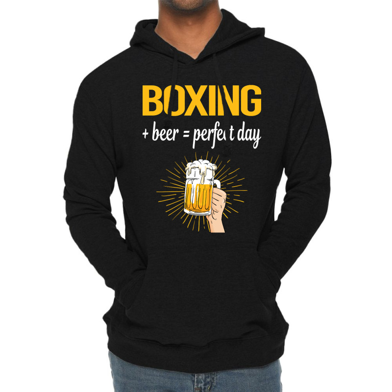 Beer Perfect Day Boxing Lightweight Hoodie | Artistshot