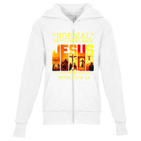 Vintage Normal Isn't Coming Back Jesus Is Revelation 14 Youth Zipper Hoodie | Artistshot