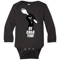 Be Creative - Cooking Lover Long Sleeve Baby Bodysuit | Artistshot