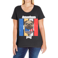 American Pug Dog Lovers T-shirts Ladies Curvy T-shirt | Artistshot