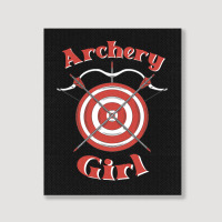 Archery Girl-icdky Portrait Canvas Print | Artistshot