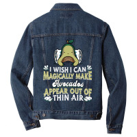 Avo Vegetarian Vegan Guacamole Veggies - Avocado Men Denim Jacket | Artistshot