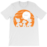 Peanuts  Halloween  Trick Or Treat Silhouettes T-shirt | Artistshot