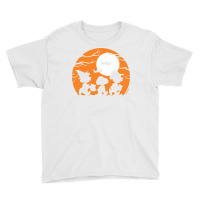 Peanuts  Halloween  Trick Or Treat Silhouettes Youth Tee | Artistshot