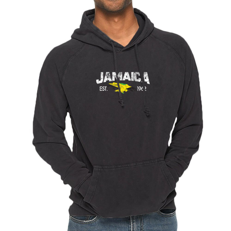 Jamaica Map, Jamaica Cities Flag, Jamaican Design Tee Vintage Hoodie | Artistshot