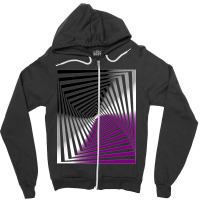 Optical Illusion Art, Asexual Illusion Art Zipper Hoodie | Artistshot