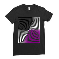 Optical Illusion Art, Asexual Illusion Art Ladies Fitted T-shirt | Artistshot