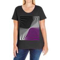 Optical Illusion Art, Asexual Illusion Art Ladies Curvy T-shirt | Artistshot