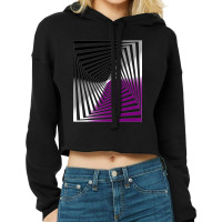 Optical Illusion Art, Asexual Illusion Art Cropped Hoodie | Artistshot