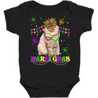 Cute Mardi Gras Cat Siberian Mask Beads Festival T Shirt Baby Bodysuit | Artistshot