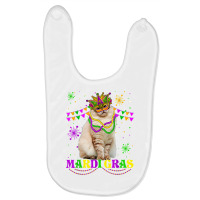 Cute Mardi Gras Cat Siberian Mask Beads Festival T Shirt Baby Bibs | Artistshot