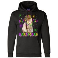 Cute Mardi Gras Cat Siberian Mask Beads Festival T Shirt Champion Hoodie | Artistshot