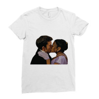 Kate And Anthony - First Kiss Ladies Fitted T-shirt | Artistshot