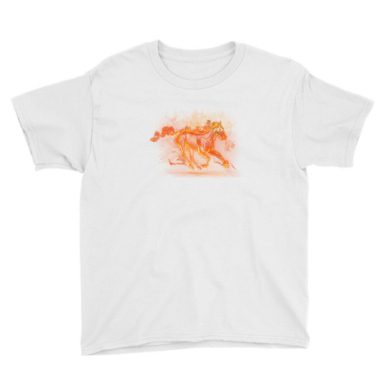 Running Fire Horse Youth Tee by ayassam | Artistshot