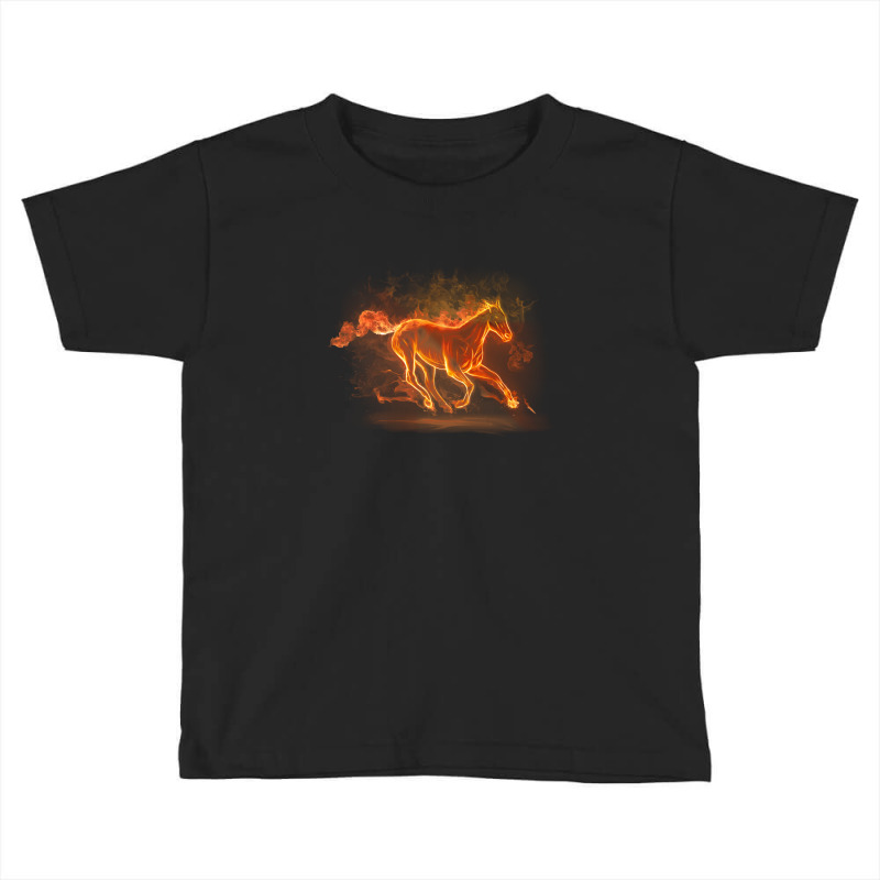 Running Fire Horse Toddler T-shirt by ayassam | Artistshot