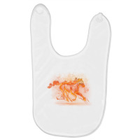 Running Fire Horse Baby Bibs | Artistshot