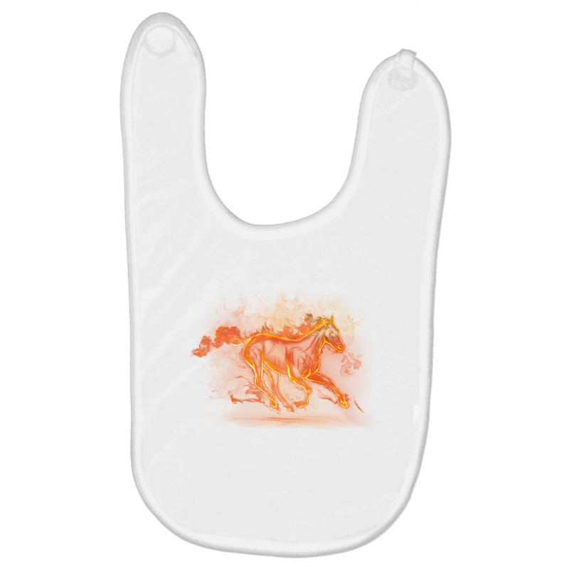 Running Fire Horse Baby Bibs by ayassam | Artistshot