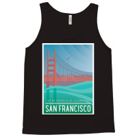 Art Deco With An Illustration Of San Francisco Tank Top | Artistshot