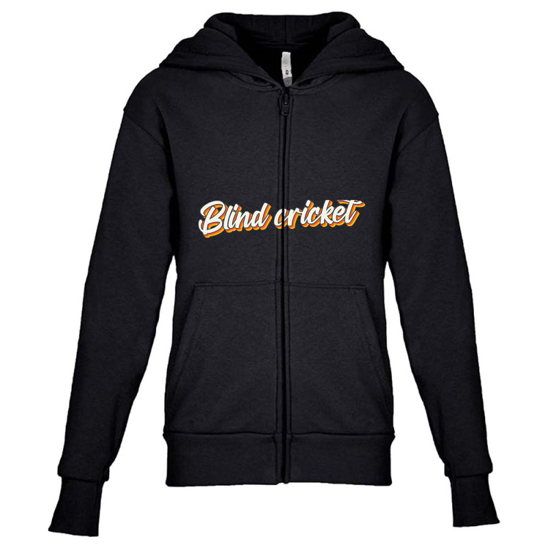 Blind Cricket Youth Zipper Hoodie by mysofiazo | Artistshot