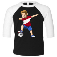 Limited Edition Dabbing Soccer Boy Latvia Jersey Latvian Toddler 3/4 Sleeve Tee | Artistshot