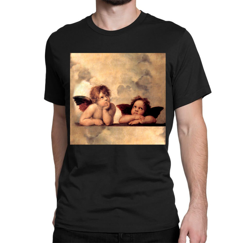 Hot Trend Angels Raphael Cupid Cherubs Art Valentine Angel Classic T-shirt by Bostic Walling | Artistshot