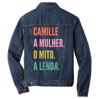 Funny Portuguese First Name Design   Camille T Shirt Men Denim Jacket | Artistshot