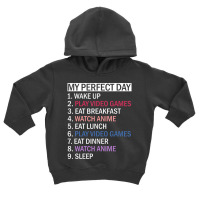 Limited Edition Anime Video Games & Food My Perfect Day Video Games Ga Toddler Hoodie | Artistshot